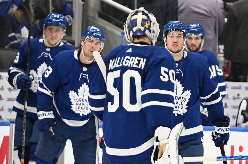 Kallgren shines again as Leafs top Canes in St. Pats uniforms
