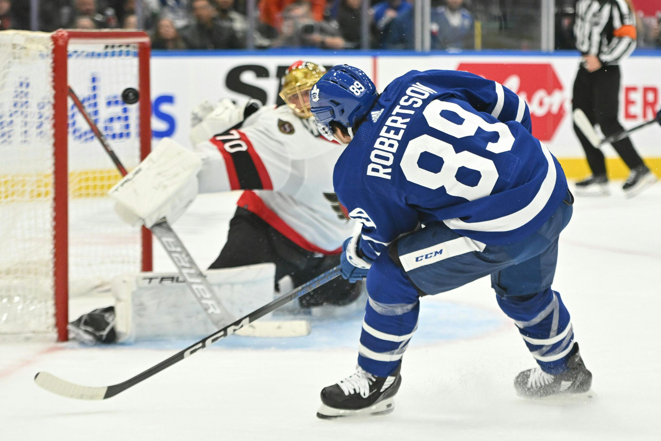 The Toronto Maple Leafs Need to Keep Nick Robertson in the Lineup