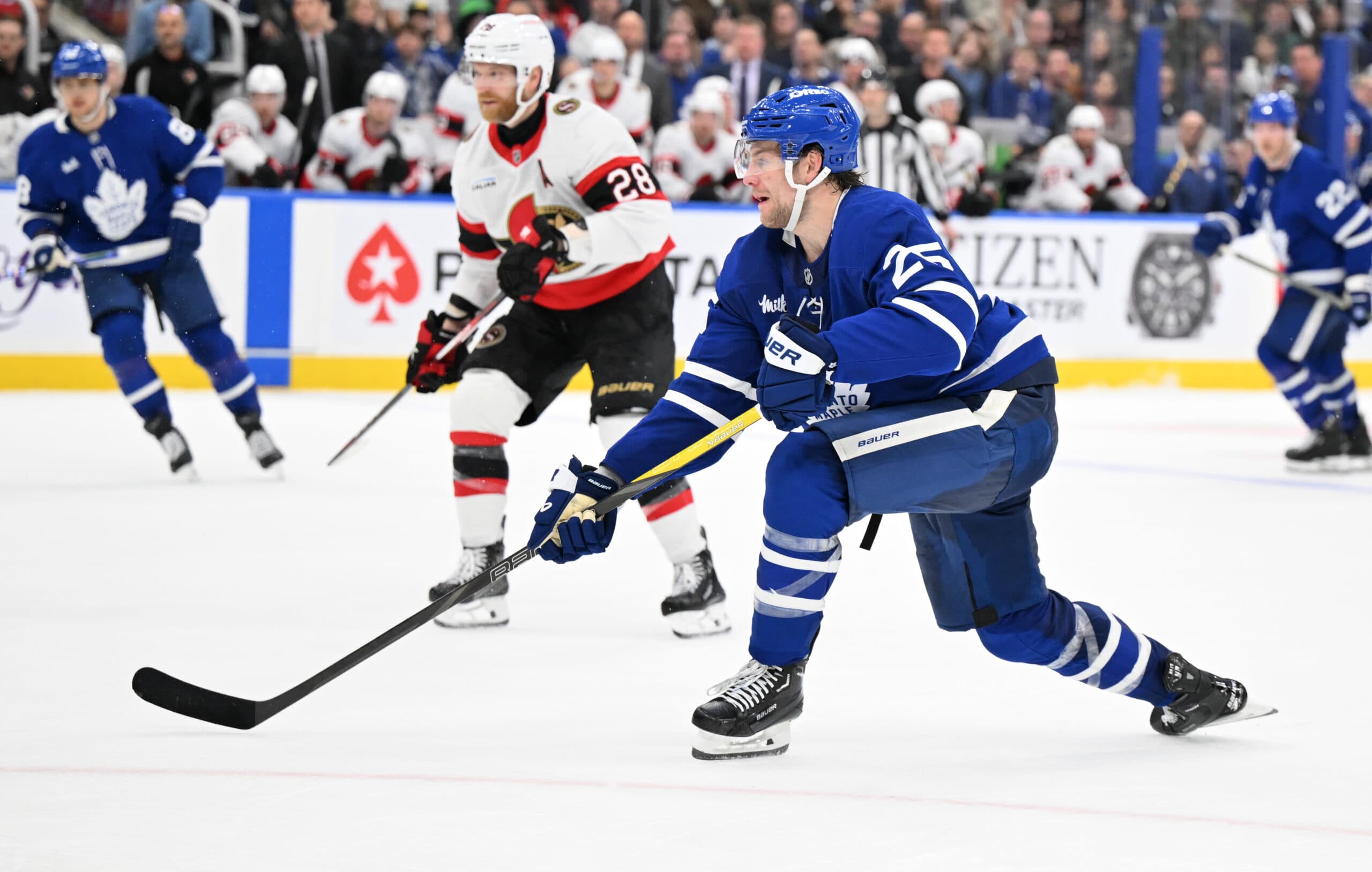 Toronto Maple Leafs defenseman Brandon Carlo.