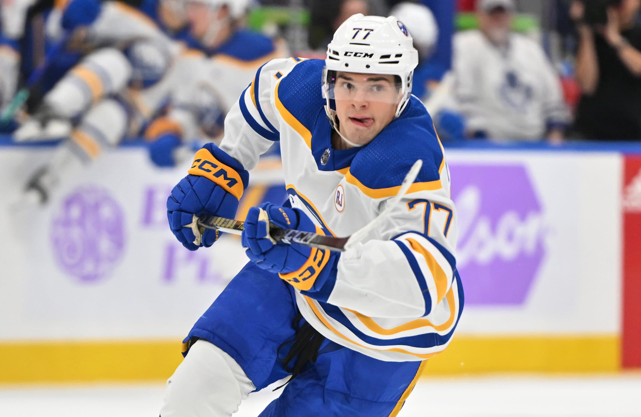 Buffalo Sabres forward JJ Peterka.