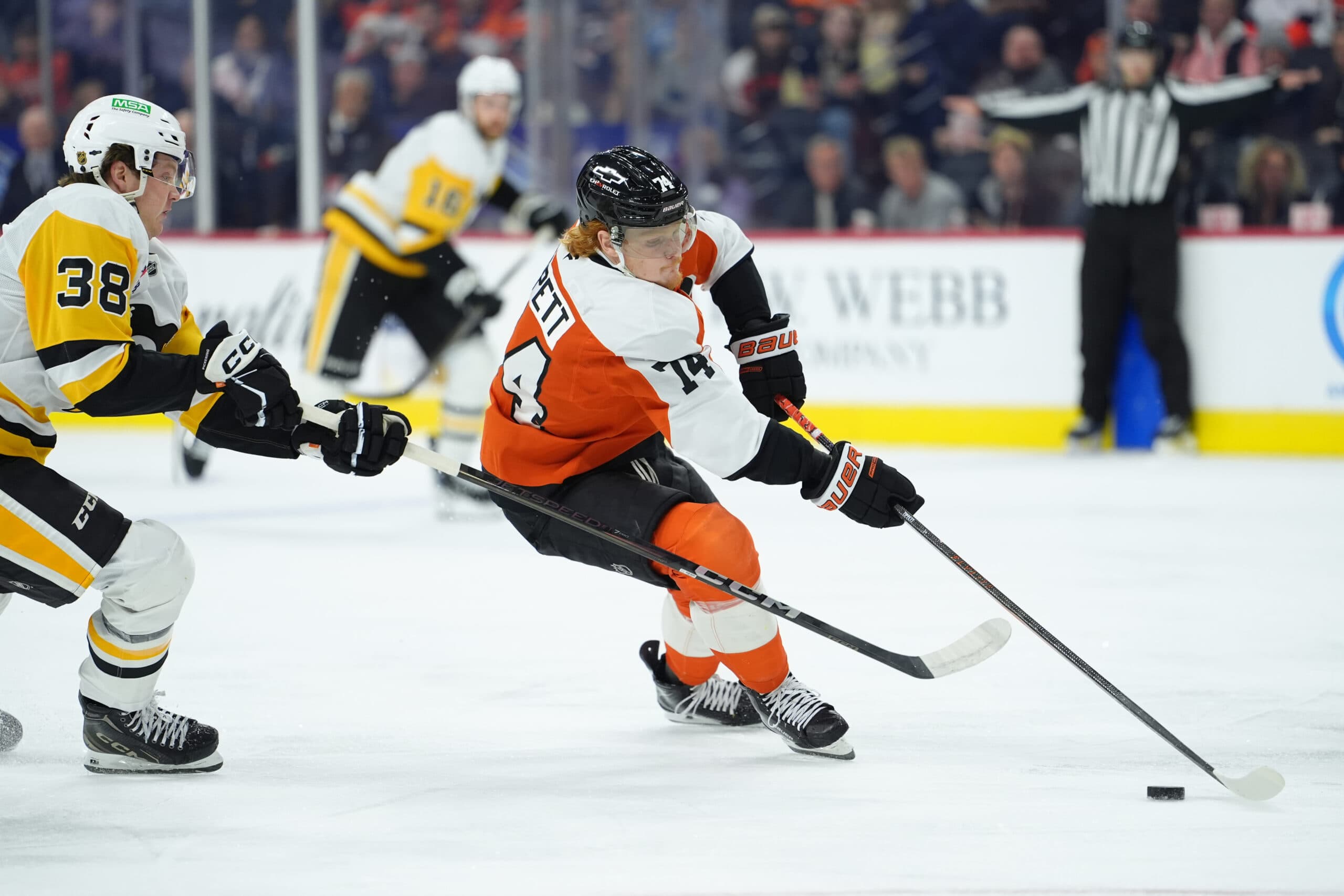 Philadelphia Flyers forward Owen Tippett.